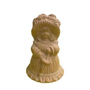 Vintage ceramic women with flower hat southern bell